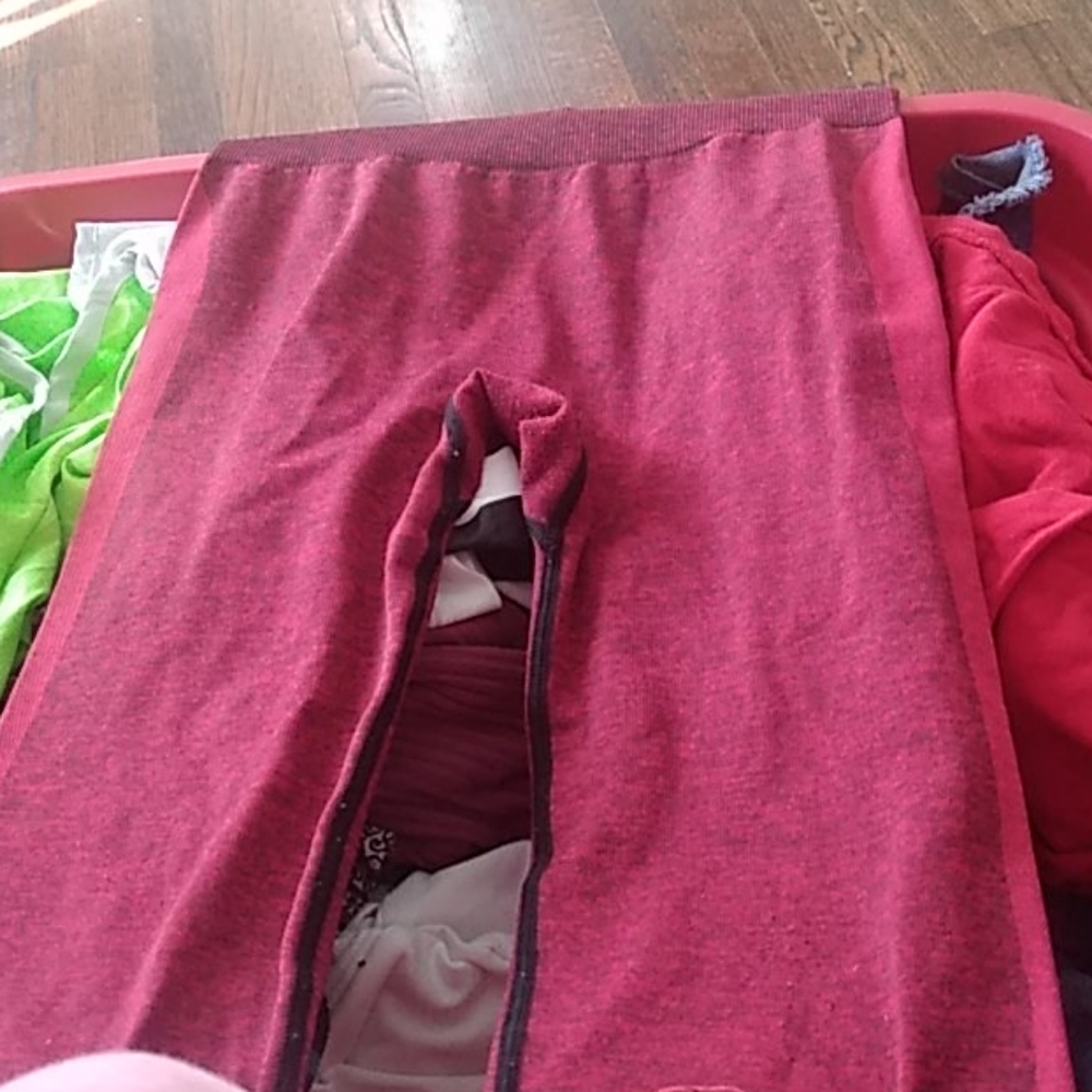 red and black pink leggings